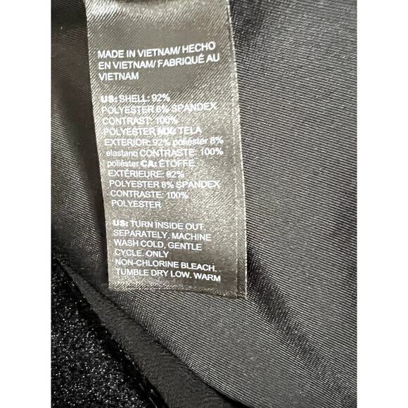 Chico's Travelers womens size 2 tunic black velvet stretch, holiday parties - Picture 6 of 6